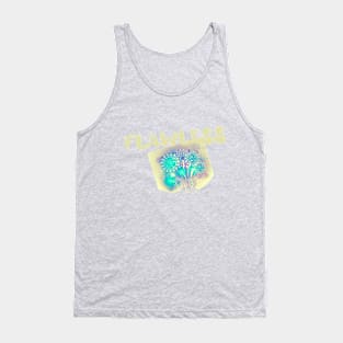 FLAWLESS (Bubble text with green fireworks) Tank Top